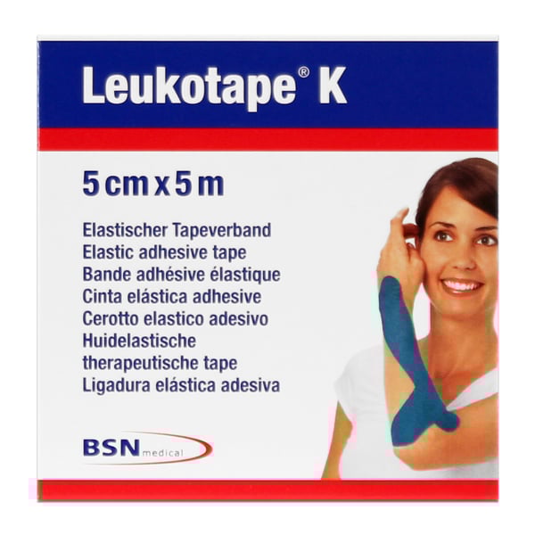 Leukotape K Elastisches Klebeband 5 cm x 5 Meter: Farbe Blau